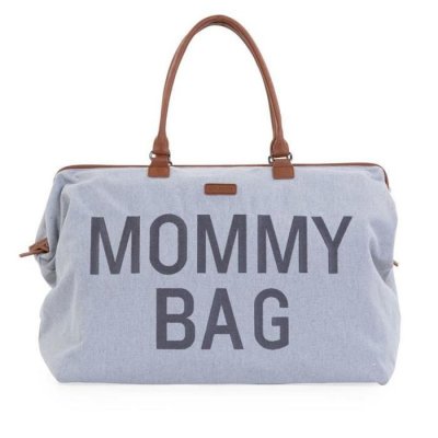 CHILDHOME Sac &agrave; langer Mommy bag signature Canvas gris