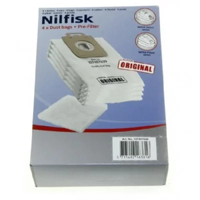 NILFISK Sac aspirateur microfibre x4 pour aspirateur 