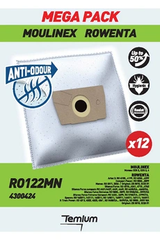 RO122MN ANTI ODEUR 12 SACS Sac aspirateur Temium RO122MN ANTI-ODEUR 12 SACS