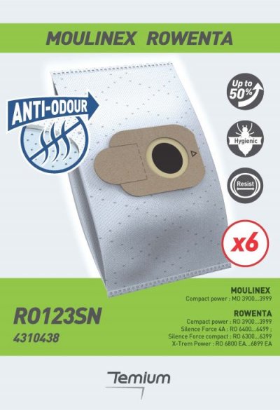 TEMIUM Sac aspirateur  RO123SN anti-odeur