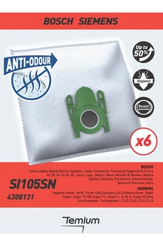 SI105SN ANTI ODEUR 6 SACS Sac aspirateur Temium SI105SN ANTI-ODEUR 6 SACS