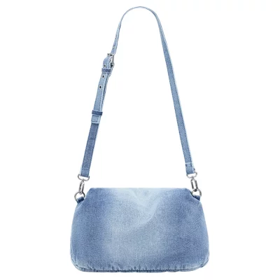 DESIGUAL Sac bandouli&egrave;re en jean femme  Half Logo Venecia 4.0