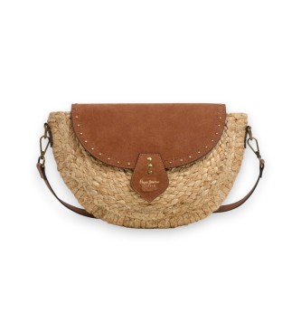 PEPE JEANS Sac bandouli&egrave;re en paille femme  Saddie Barker