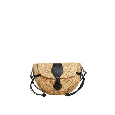 PEPE JEANS Sac bandouli&egrave;re en paille femme  Saddie Coast