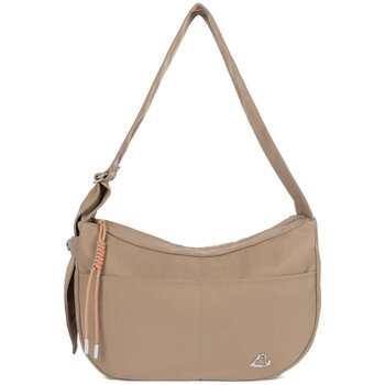 LANCASTER Sac bandouli&egrave;re  Grand Sac Besace Basic Love Praline