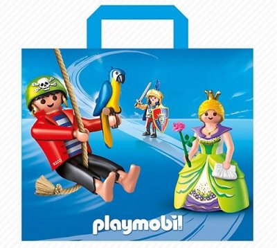 Sac de courses r&eacute;utilisable playmobil 50 x 40 cm - cabas shopping