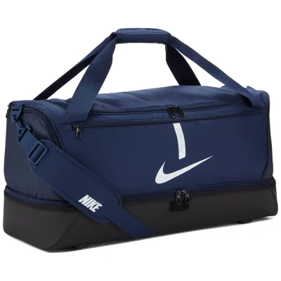 NIKE Sac de Sport Rigide Soccer, Taille Grande, Midnight Navy/Noir/Blanc