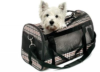 FLAMINGO Sac de transport pour animaux Piccailly Noir et Marron 31817 