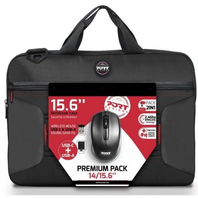 PORT DESIGNS Sac et sacoche Port Premium Pack 14/15.6"" Sacoche + Souris sans fil