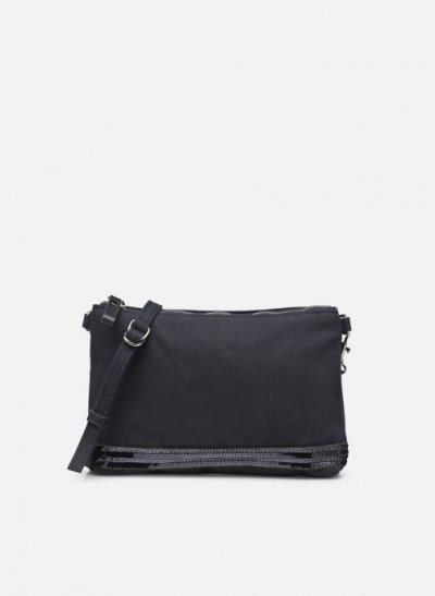 VANESSA BRUNO Sac pochette baguette sequins toile de coton
