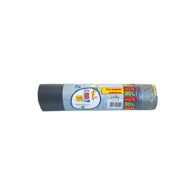 PUBLI EMBAL Sac poubelle haute 30L poignee X15 1037407 - 
