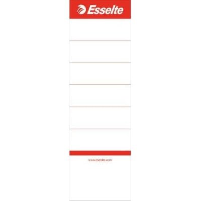 ESSELTE Sachet 10 &Eacute;tiquettes Pour Classeur - Blanc - 