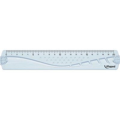 MAPED Sachet brochable  d'1 r&egrave;gleplate Geometric 20 cm