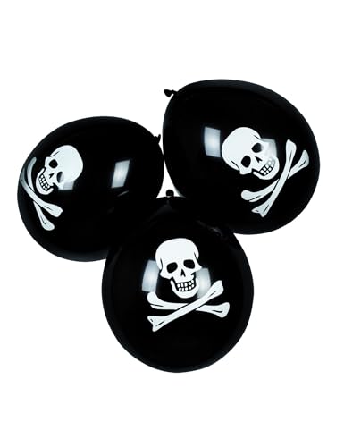 BOLAND BV Sachet De 6 Ballons T&ecirc;te De Mort