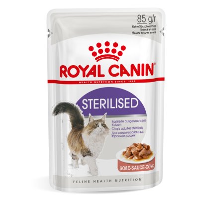 ROYAL CANIN Sachet de Sauce pour Chat Sterilised  12 x 85g