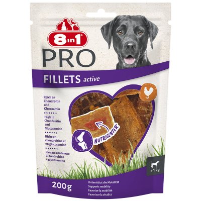8IN1 Sachet friandise de poulet Pro Active pour chien - Vendu &agrave; l'unit&eacute;