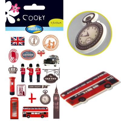 MY MANDARINE Sachet une planche de gommettes en 3d : londres maildor