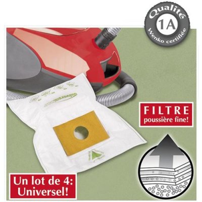 WENKO Sachets d'aspirateur Univers-AL-bag&reg; - 35 x 27,5 - Blanc