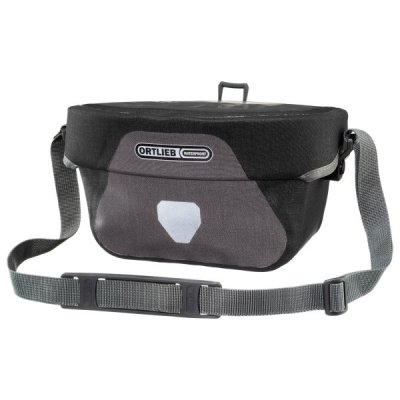 ORTLIEB Sacoche de guidon  ultimate six plus 5l gris granite noir