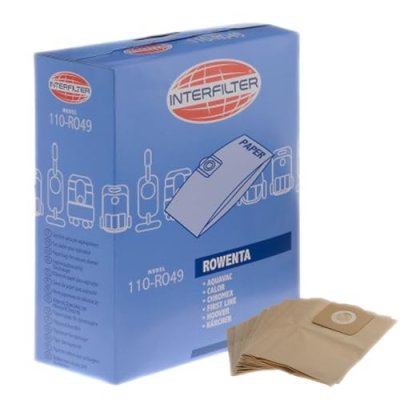 INTERFILTER Sacs aspirateur 110-ro49 (x8) aspirateurs rowenta  35601439