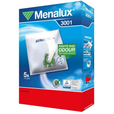 MENALUX Sacs aspirateur 3001 900196135 anti-odeur / hoover  900196135