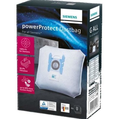 SIEMENS Sacs aspirateur microfibre (x4) PowerProtect Dustbag  (17000816)