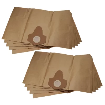 VHBW Sacs aspirateur papier  pour Parkside PNTS 1400 E2 IAN 275394, PNTS 1500 A1 IAN 49325 - Marron