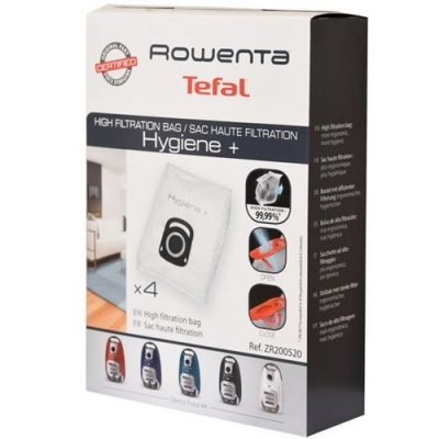 ROWENTA Sacs aspirateur par 4 hygiene+ zr200520 pour Aspirateur 