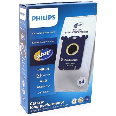 TORNADO Sacs aspirateur s-bag classic par 4 pour Aspirateur Philips