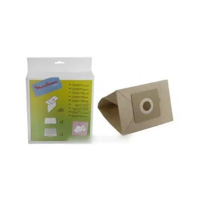 MOULINEX Sacs (x10) + 1 filtre hepa pour aspirateur zelio  - 8988992