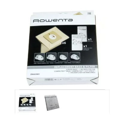 MOULINEX Sacs (x6)+filtre pour aspirateur 