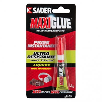 HOME EQUIPEMENT SADER Maxiglue Colle Instantan&eacute;e Cyano Tous Usages - 3g
