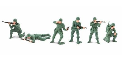 SAFARI LTD Safari d&eacute;cor de jeu Designer militaire Toob junior vert 6-pi&egrave;ces