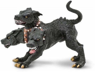 SAFARI LTD Safari figure Cerb&egrave;re gar&ccedil;ons 12,2 cm noir/brun
