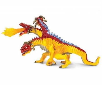SAFARI LTD Safari figure dragon de feu junior 13 x 12 cm jaune/rouge