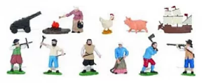 SAFARI  Ltd Jamestown Settlers Toob Figure Multicolore From 3 Years