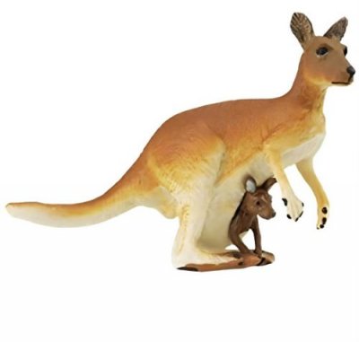SAFARI LTD  Kangaroo With Baby Figure Beige,Marron From 3 Years 
