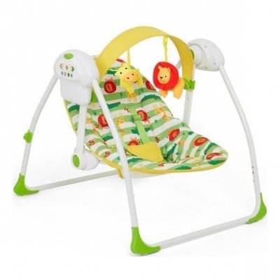 MOTHERCARE Safari Transat Balancelle Musical Blanc/Vert 
