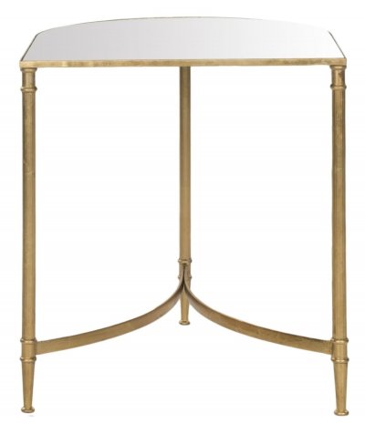 Safavieh EAF2532A Hudson Table d'Appoint M&eacute;tal Or/Miroir 50 x 45 x 50,8 cm