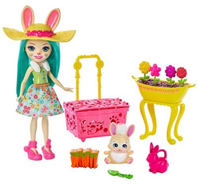 MATTEL Saisons enchant&eacute;es le jardin de fluffy lapin et map MATGJX32GJX33