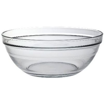 DURALEX Saladier empilable 1,59L en verre tremp&eacute; r&eacute;sistant transparent