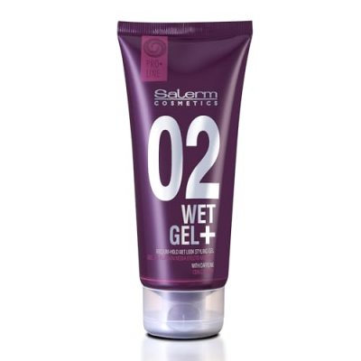 SALERM  Wet Gel+ Gel coiffant pour effet mouill&eacute; &agrave; tenue moyenne 200ml