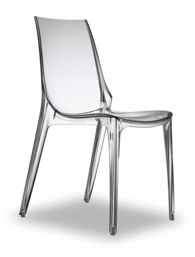 Salesfever Chaise Design Vanity Plastique- Transparent