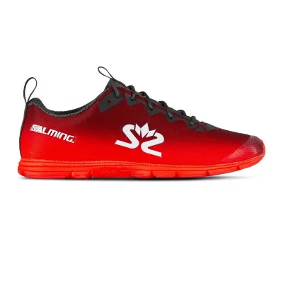 SALMING  Damen Race 7 Wettkampfschuh Laufschuhe Dunkelgrau - Rot 40