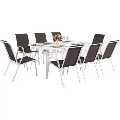 HABITAT ET JARDIN Salon de jardin ""Cordoba XL 180"" - Phoenix - Taupe
