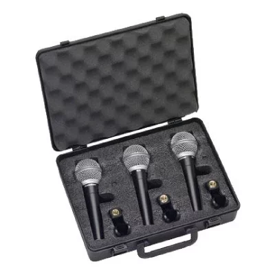 SAMSON  R21S 3 Microphones Dynamiques Interrupteur