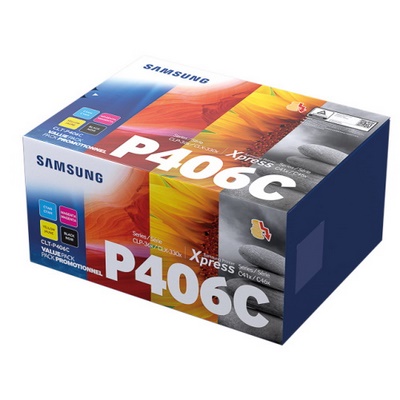SAMSUNG  406c Pack 4 Toners Noir Et Couleurs Su375a (clt-p406c)