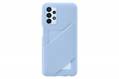 SAMSUNG  Card Slot Cover &Eacute;tui avec Poche pour Carte pour Galaxy A23 5G, Bleu Arctique