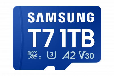 SAMSUNG  Carte M&eacute;moire Microsd T7 Uhs-i U3 V30 A2 1tb