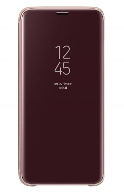 SAMSUNG  Clear View Coque, Cas pour Galaxy S9 Plus, Or